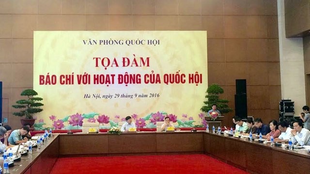 Xây dựng lòng tin giữa báo chí và đại biểu Quốc hội (30/9/2016)